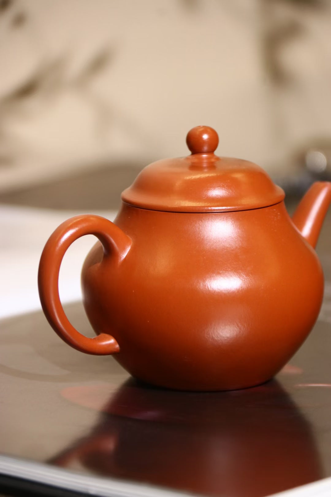 01c Red Clay (Zhaozhuang Zhuni) Qiushiu Pot 趙莊朱泥 秋水壺