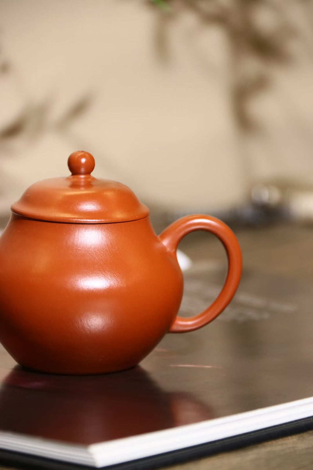 01c Red Clay (Zhaozhuang Zhuni) Qiushiu Pot 趙莊朱泥 秋水壺