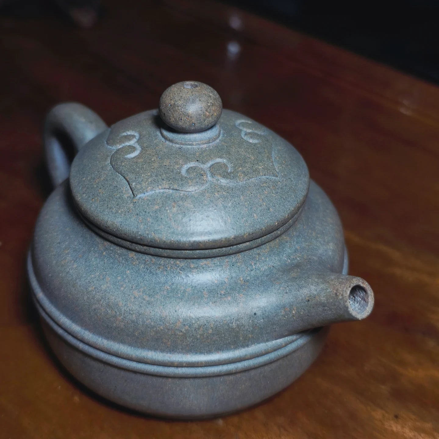 Ding’s Flamed Round Ruyi Pot 丁家清代料 窯變如意壺