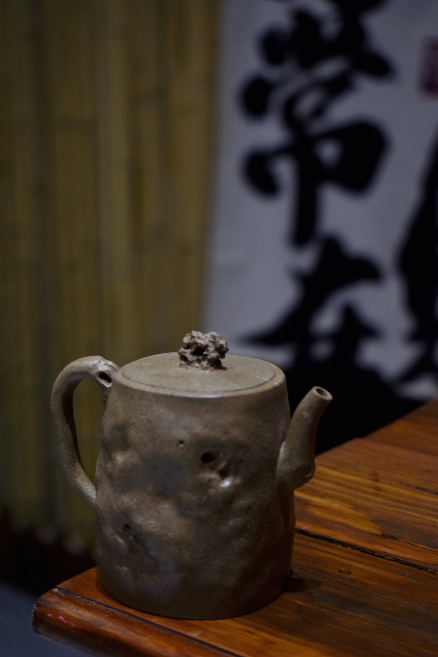 Duanni Reduction Fired - Taihu Stone Pot 段泥還原燒 太湖石壺