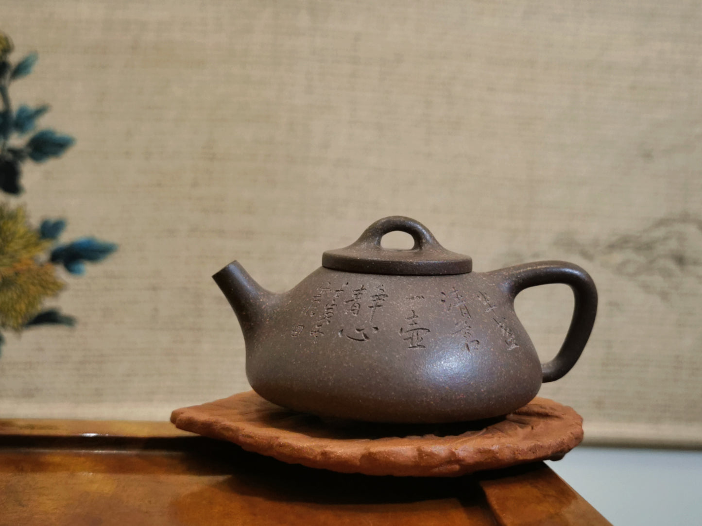 Ding’s Flamed Shipiao Pot 丁家清代料 窯變 小石瓢