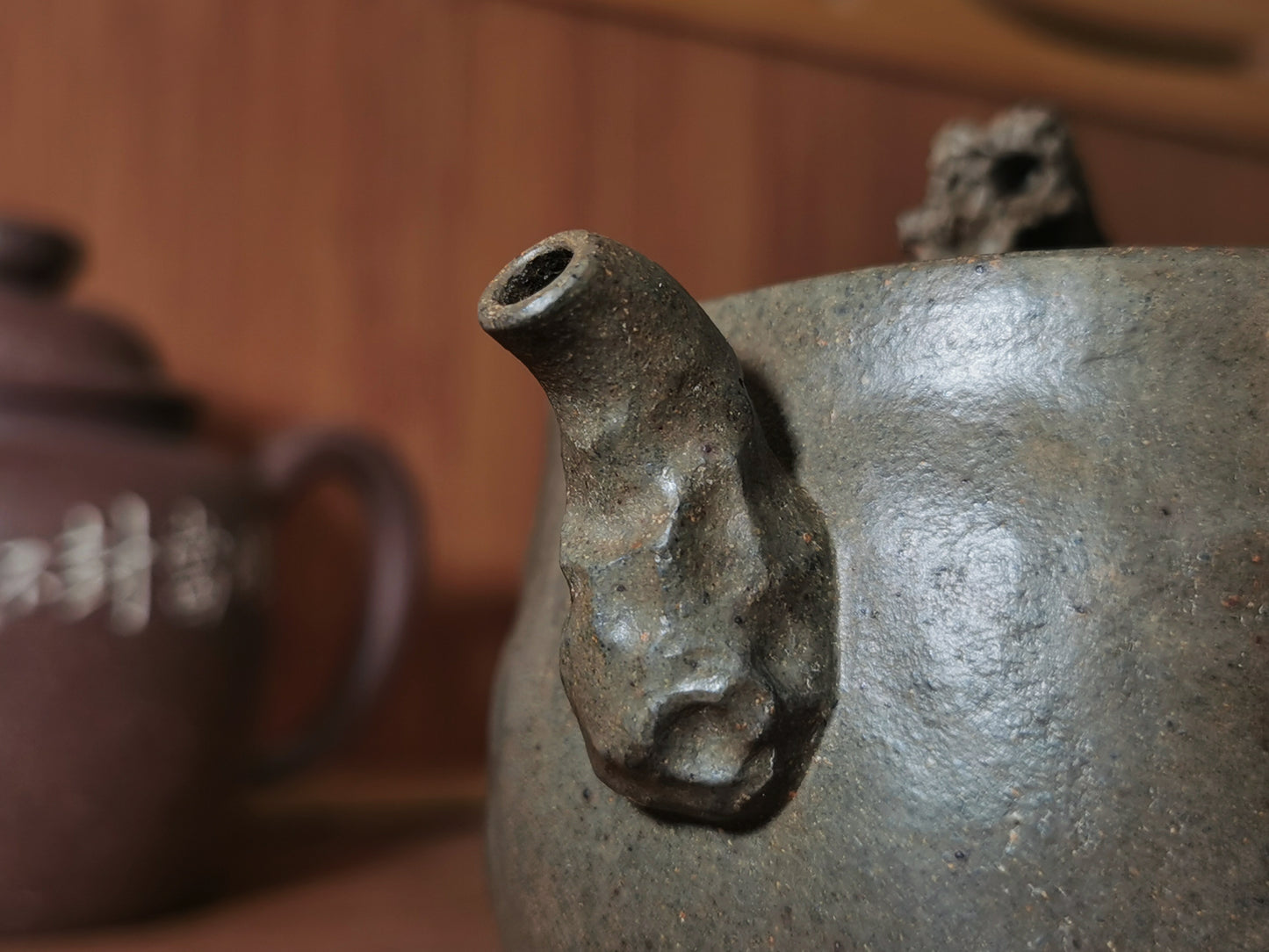 Duanni Reduction Fired - Taihu Stone Pot 段泥還原燒 太湖石壺