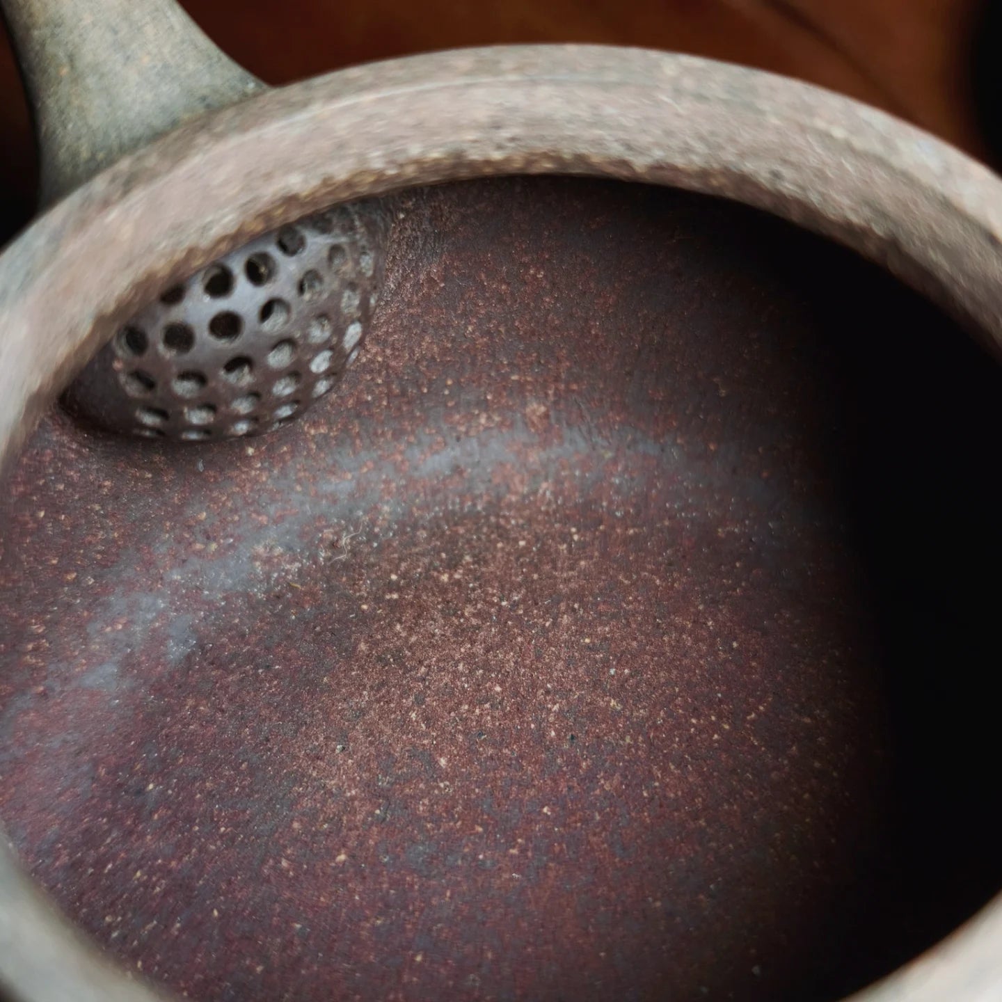 Ding’s Flamed Round Ruyi Pot 丁家清代料 窯變如意壺