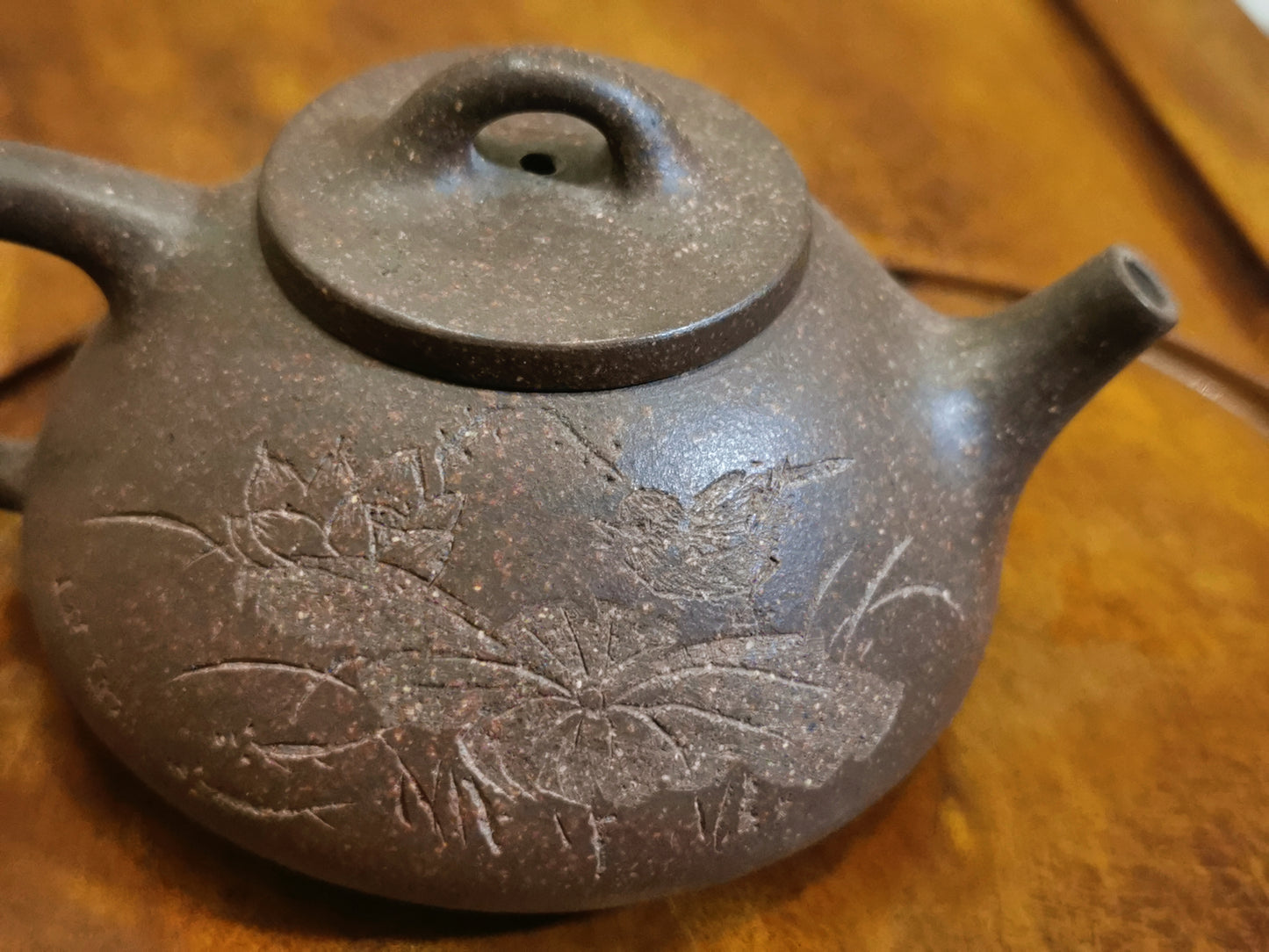 Ding’s Flamed Shipiao Pot 丁家清代料 窯變 小石瓢