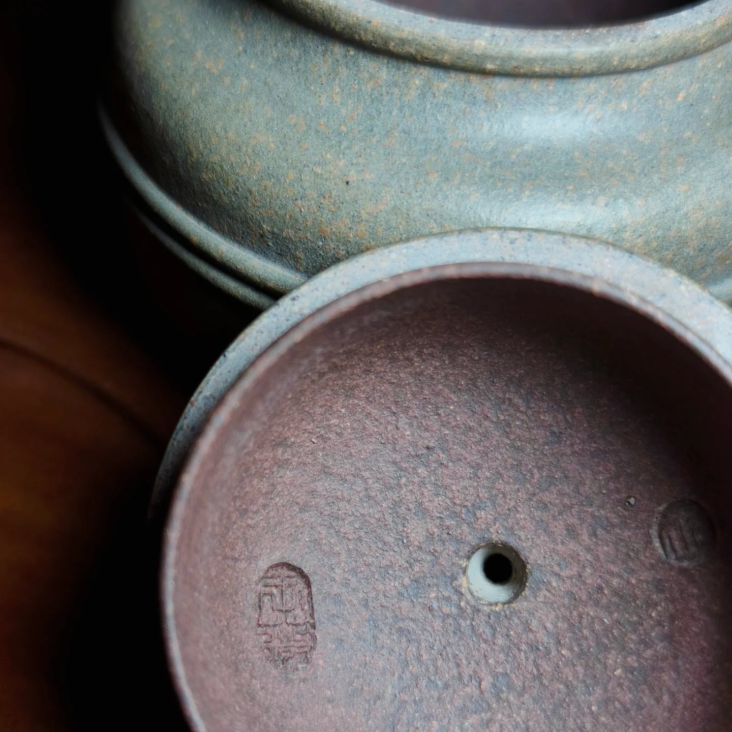 Ding’s Flamed Round Ruyi Pot 丁家清代料 窯變如意壺