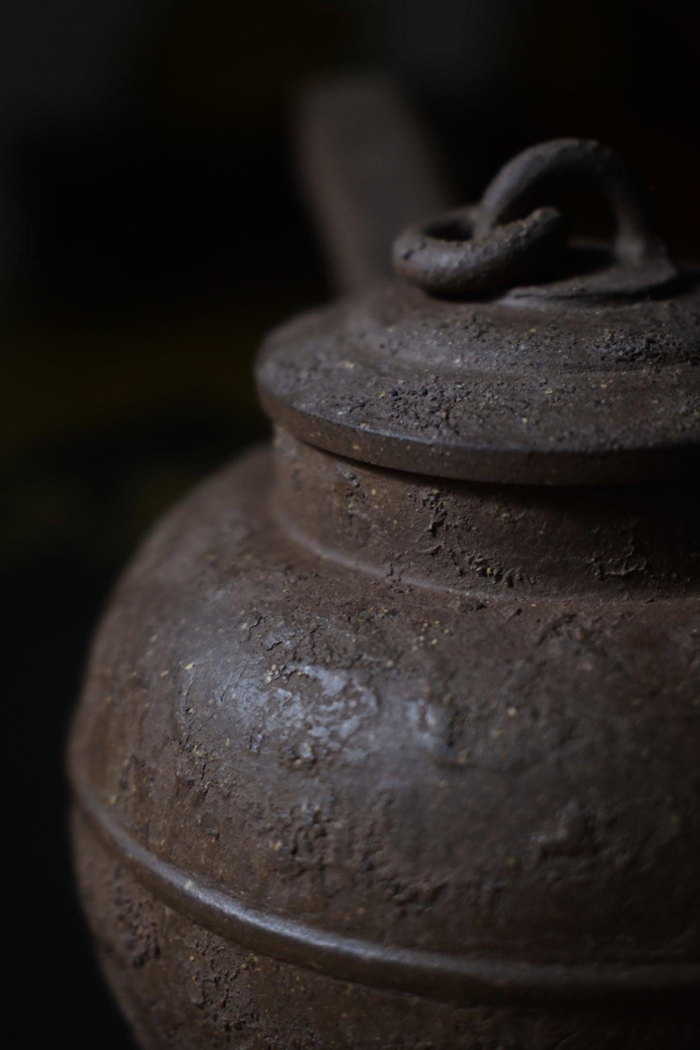 Qinghuini Side Handle Pot 青灰泥 慕古側把壺