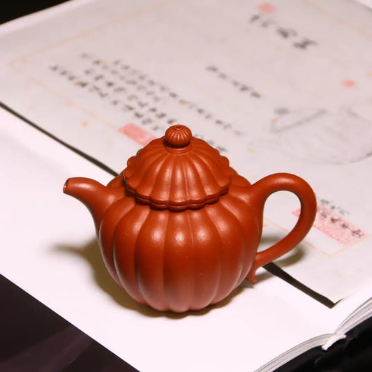 Ribbed Petals Pot Dahungpao Zhuni 大紅袍 菊瓣壺