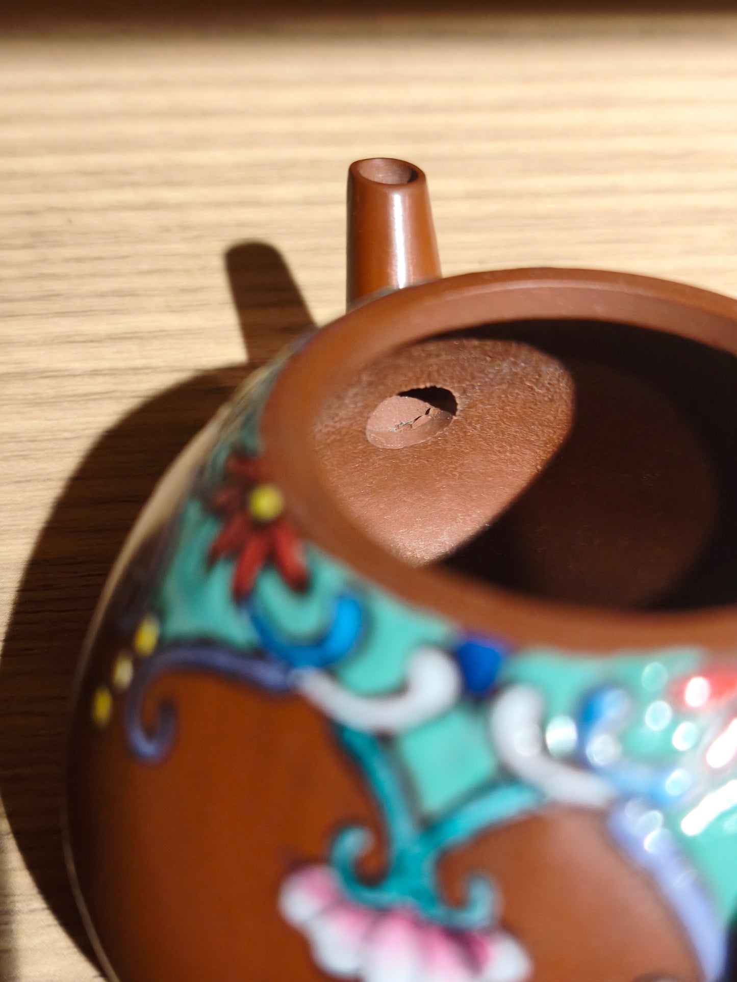 02 老朱泥 琺瑯彩 文旦壺