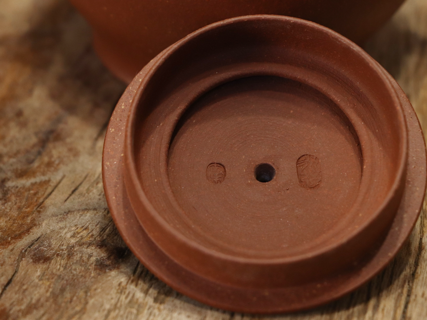 Red Clay Pinggai Lotus Seed Pot 趙莊朱泥 平蓋蓮子壺