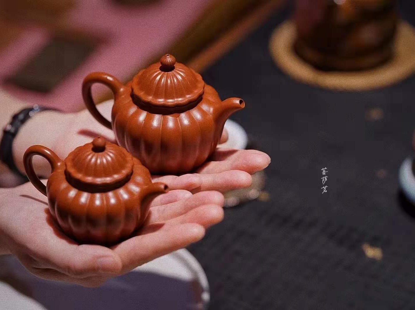 Ribbed Petals Pot Dahungpao Zhuni 大紅袍 菊瓣壺